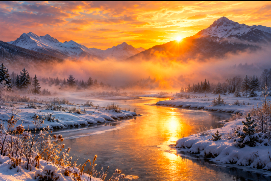 Illustration de l'article Paysage d'hiver