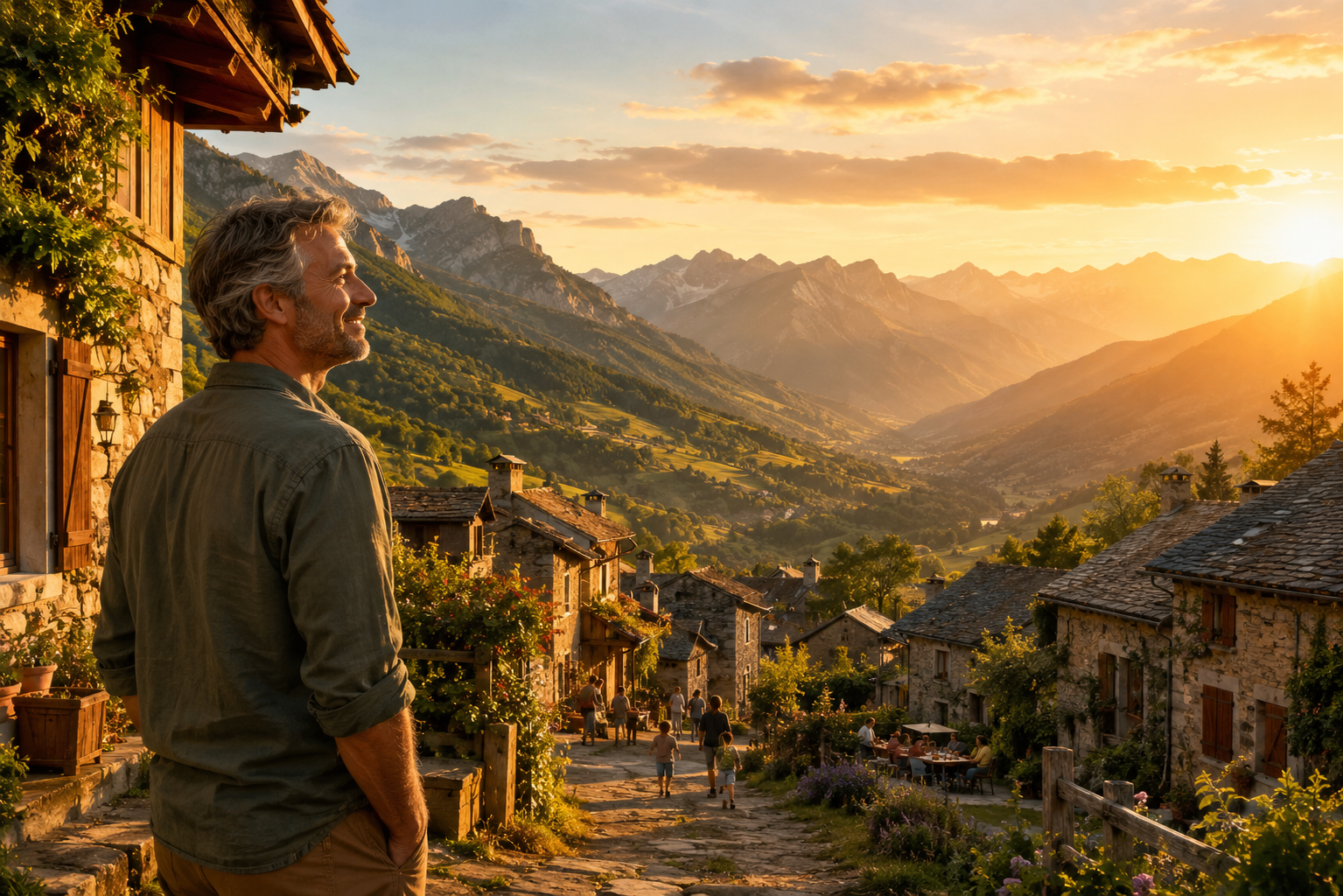 Illustration de l'article Arrivée à la montagne