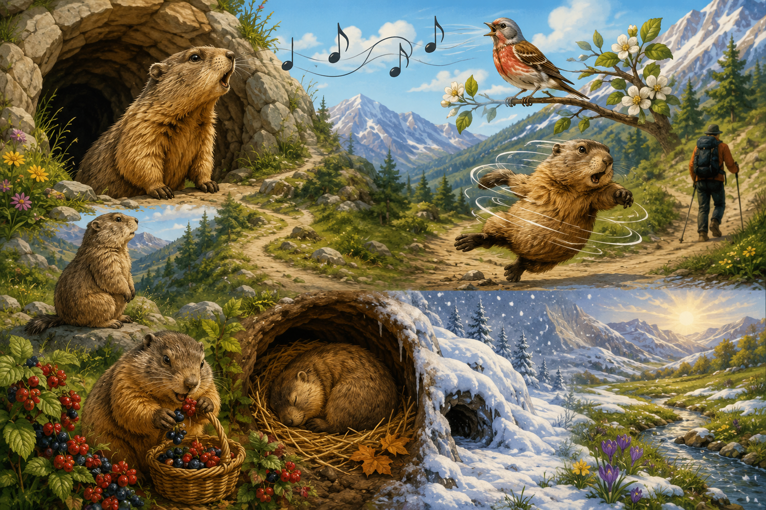 Illustration de l'article Dame Marmotte